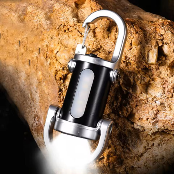 7 Gear COB LED Keychain Flashlight