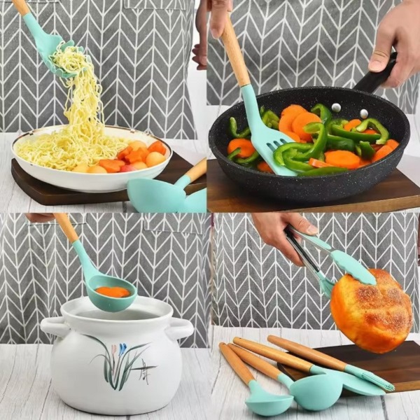 11Pcs Heatproof Silicone kitchenware set (3) 11Pcs Heatproof Silicone kitchenware set - Image 3