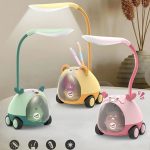 Car Design Pen Holder Desk Lamp