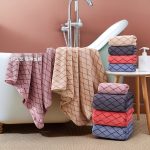 Diamond Style Microfiber Super Soft Towel - Image 2