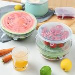 6pcs Reusable Silicone Food Cover - Image 3
