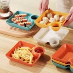 4PCS Snack Plate With Sauce Dish - Image 5