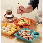4PCS Snack Plate With Sauce Dish - Image 6
