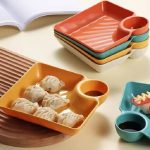 4PCS Snack Plate With Sauce Dish - Image 2