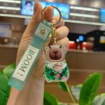 Liquid Floating Cartoon Bear Key Ring - Image 4