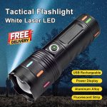 High Power Rechargeable Torch Light With Power Bank