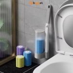 Disposable Toilet Brush With 6PC Brush Head