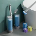 Disposable Toilet Brush With 6PC Brush Head - Image 2