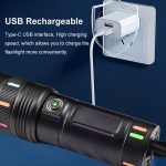 High Power Rechargeable Torch Light With Power Bank - Image 4
