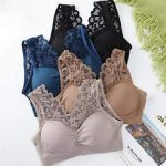 Anti Sagging Lace Straps Sports Bra - Image 3