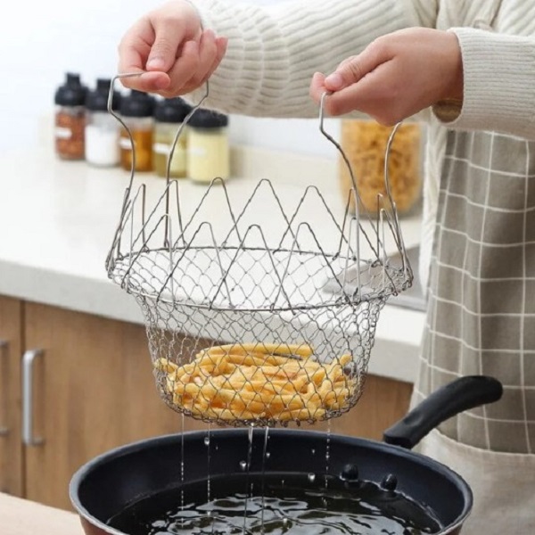 Frying Net Basket (2) Frying Net Basket - Image 2