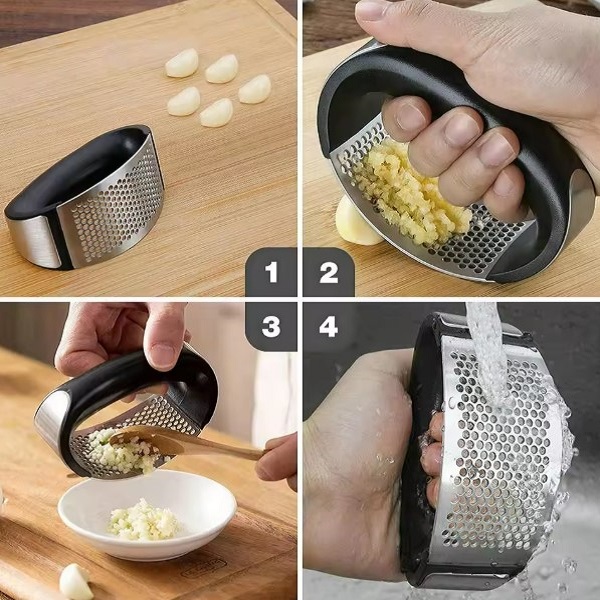Stainless Steel Garlic Press (6) Stainless Steel Garlic Press - Image 5