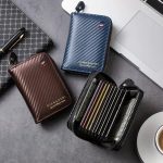 Carbon Texture Leather Card Holder & Wallet - Image 3