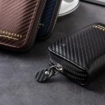 Carbon Texture Leather Card Holder & Wallet - Image 4