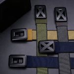 Dual Color Moveable Buckle Casual Belt