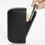 Leather Texture Smoking Case with Lighter - Image 2