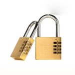 4 Digit Combination Brass Pad Lock - Image 3