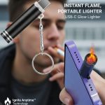 Mini Flame Keychain Phone Lighter - Image 5