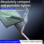 Mini Flame Keychain Phone Lighter - Image 2