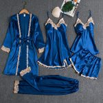 5pcs Premium Silk Women Sleepwear - Image 6