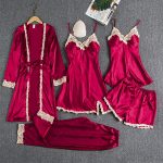 5pcs Premium Silk Women Sleepwear