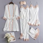 5pcs Premium Silk Women Sleepwear - Image 5