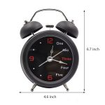 Retro Metal Bell Alarm Clock - Image 4