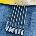 2 in 1 SS Straw with Spoon set (7pcs) - Image 5